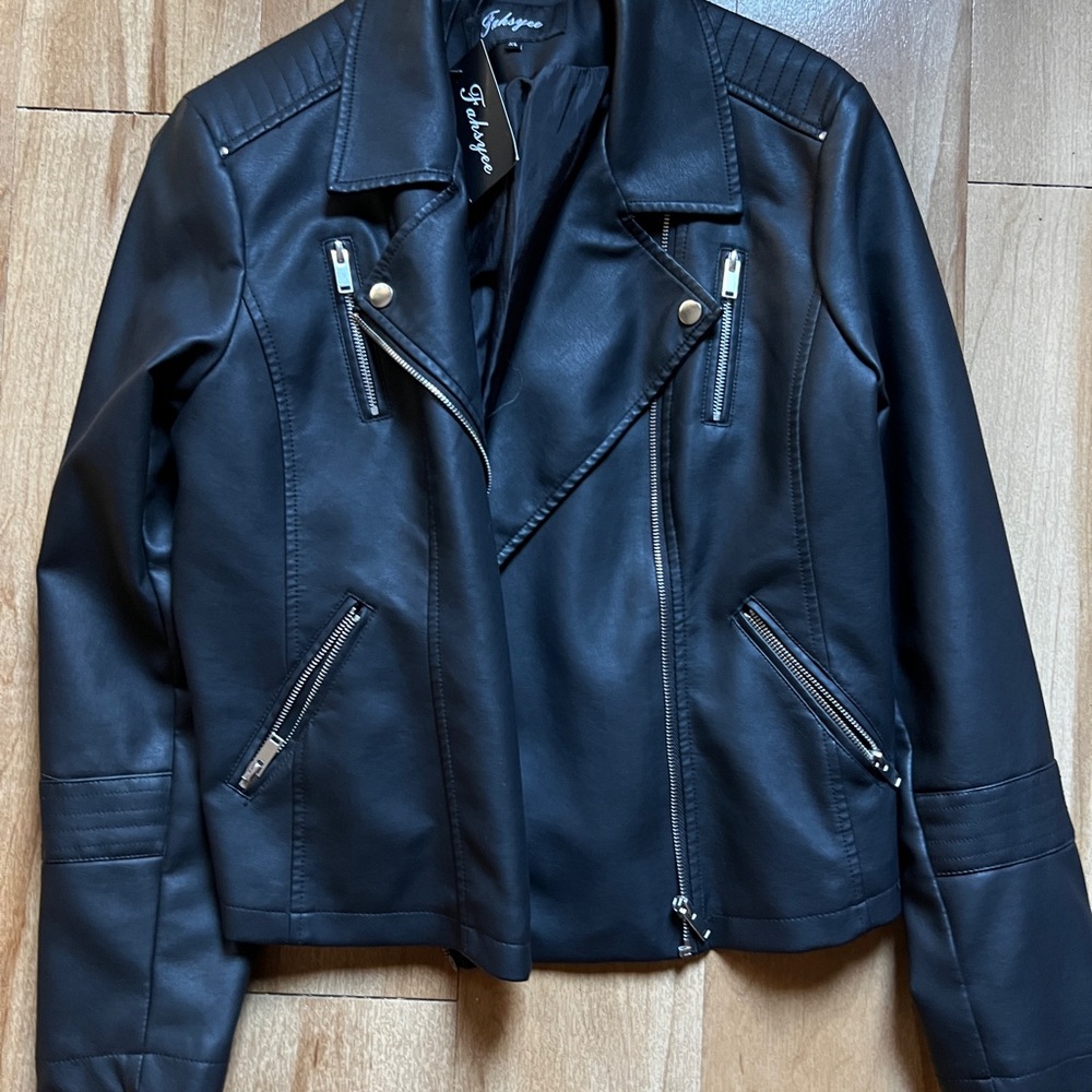 Women's Black Leather Jacket